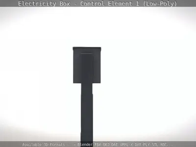 Electricity Box - Control Element 1 Low-Poly Version Low-poly 3D model
