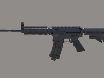 M4A1 Custom Low-poly 3D model purchase