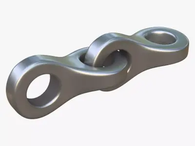 Chain Link Segment M1 3D model