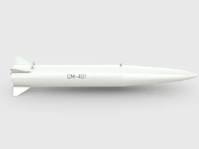 CM-401 Chinese Anti-Ship Ballistic Missile Optimized Low-poly 3D model