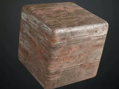 Industrial Shiny Rusty Metal Plates PBR Seamless Texture