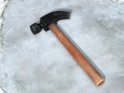 Hammer Low-poly 3D model shop