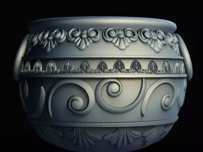 Antique Style Halloween Candy Bucket 3D Printable STL File 3D print model