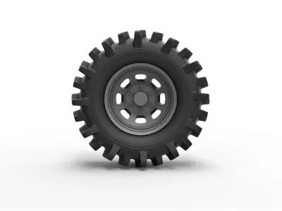 Offroad wheel 32 3D print model