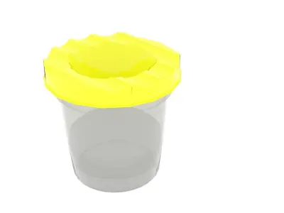 Writing Brush Cups 3D model