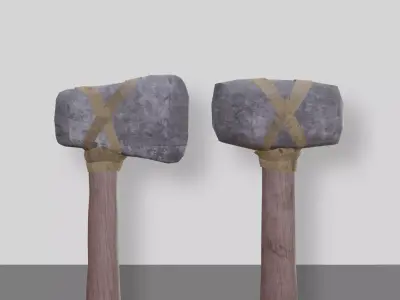 weapons axe 3D model