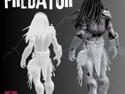 Silent Hunt STL File Minimal Predator 3D print model