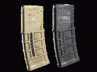 Magpul PMag 30 Window Magazine Low-poly 3D model