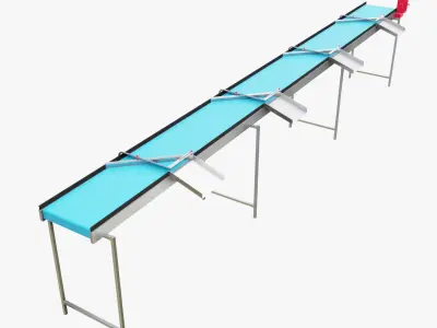 Volume Sorting Conveyor Low-poly 3D model purchase