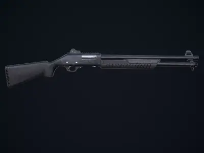 Fabarm Martial SDASS Low-poly 3D model