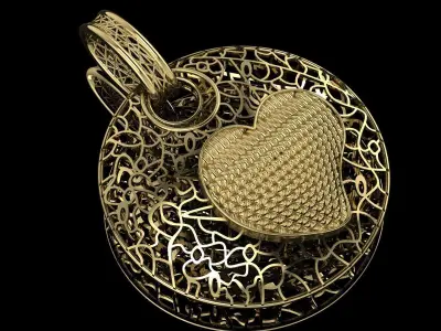 Set of Ultra Vision Ring Pendant Collection 30 models 3D print model