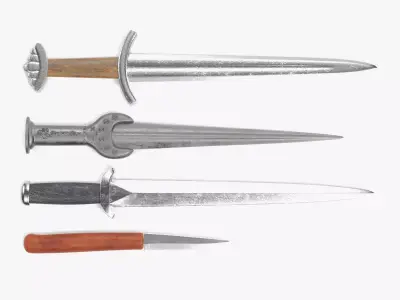 -Viking Daggers- 3D model