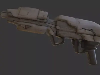 Sci Fi Gun Low-poly 3D model buy
