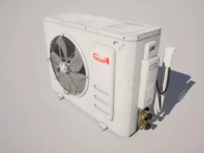 Air Conditioner Low-poly 3D model 5