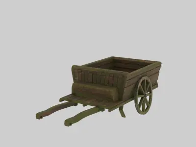 Medieval Carts Low-poly 3D model purchase