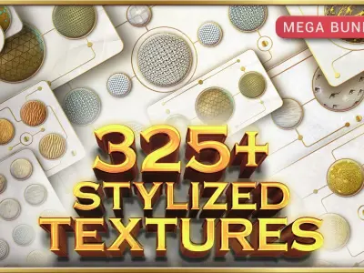 325 Stylized Textures - Mega Bundle Part 3 Texture