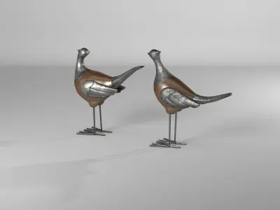 Pheasant Figurine Animal 3D model