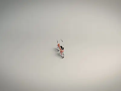 Low Poly Chopper Bike Low-poly 3D model