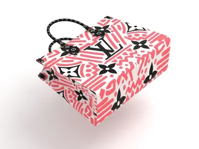Louis Vuitton Leather Bag 11 3D model