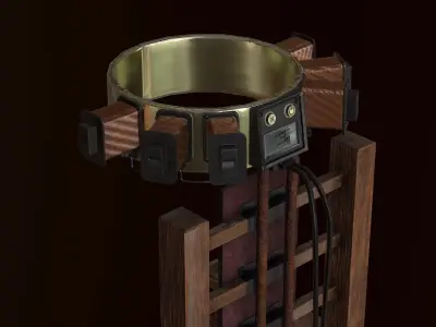 Dark chair  Free low-poly 3D model