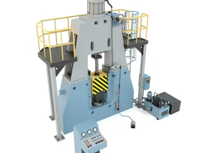 Industrial machine tool - MA2145 Forging hammer press-stamping 3D model