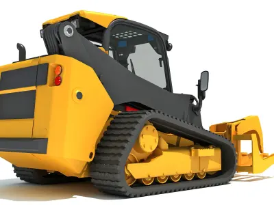Manure Fork Skid Steer Loader 3D model