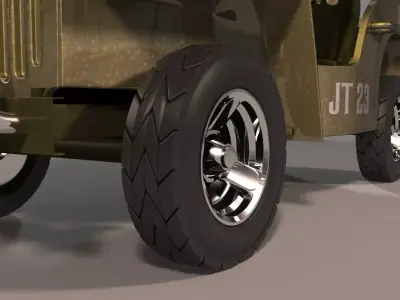Jeep 3D toy military 3D model