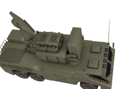 HQ-17AE Air defence System 3D model