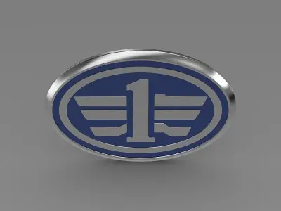 faw logo 3D model by Sergey