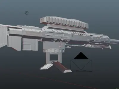Futuristic Remote Sniper 3D model
