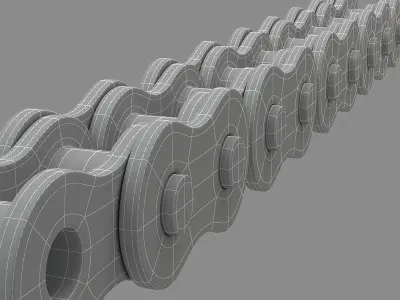 Chain bicycle 3D model