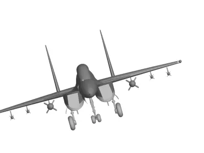 Sukhoi Su-30MKI 3D model