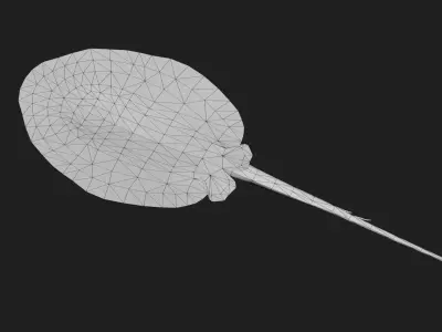 Stingray Low-poly 3D model