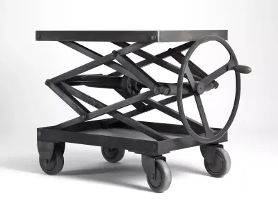 Industrial Scissor Lift Table 3D model