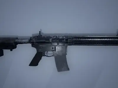 M4A1 Realistic LowPoly ar - rifle Free low-poly 3D model