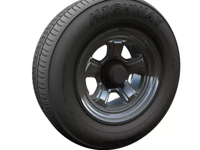 Dodge highpoly wheel 3D model