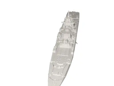 Military Ship 3D model 4
