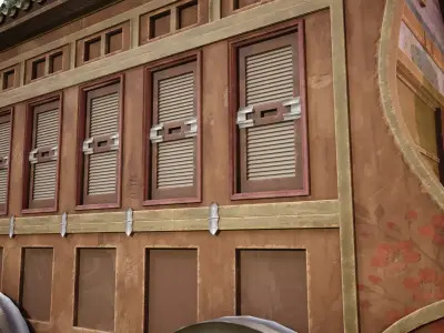 wooden cart Low-poly 3D model from CGTrader - Low-poly