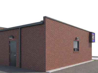 Commercial Building-028 Currency Exchange 3D model