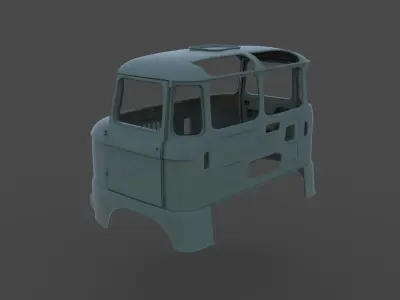 IFA W 50 Crane Body 3D print model