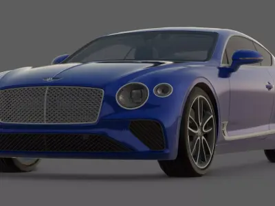 2018 Bentley Continental GT 3D Model  The Epitome of Touring 3D model
