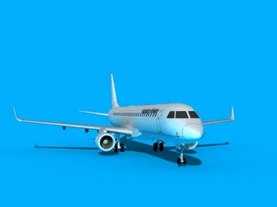 Embraer Emb-190 Augsburg Airways 3D model