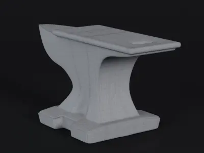 Rusty Anvil Low-poly 3D model