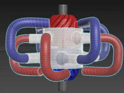 Inverted Supra Turbine - Concept 3D model