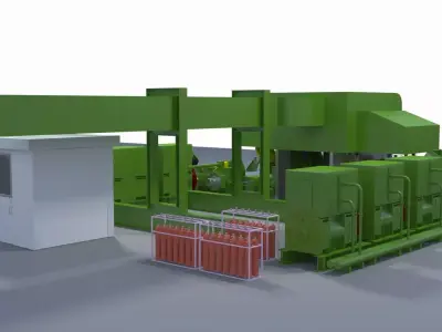 Cold Rolling Mill 3D model