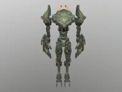 Robot futuristic in game halo Free low-poly 3D model
