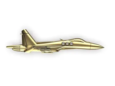 Airplane Tie Clip 3D print model