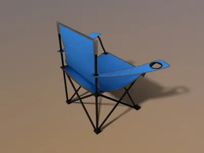 Camping Chair Low-poly 3D model buy