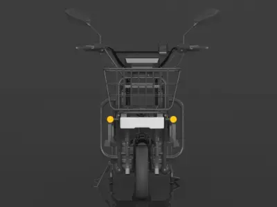 EOX E-Horse Low Speed 3 Wheeler Electric Loader Scooter Low-poly 3D model