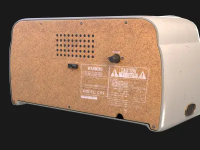 Radio 3D model 4